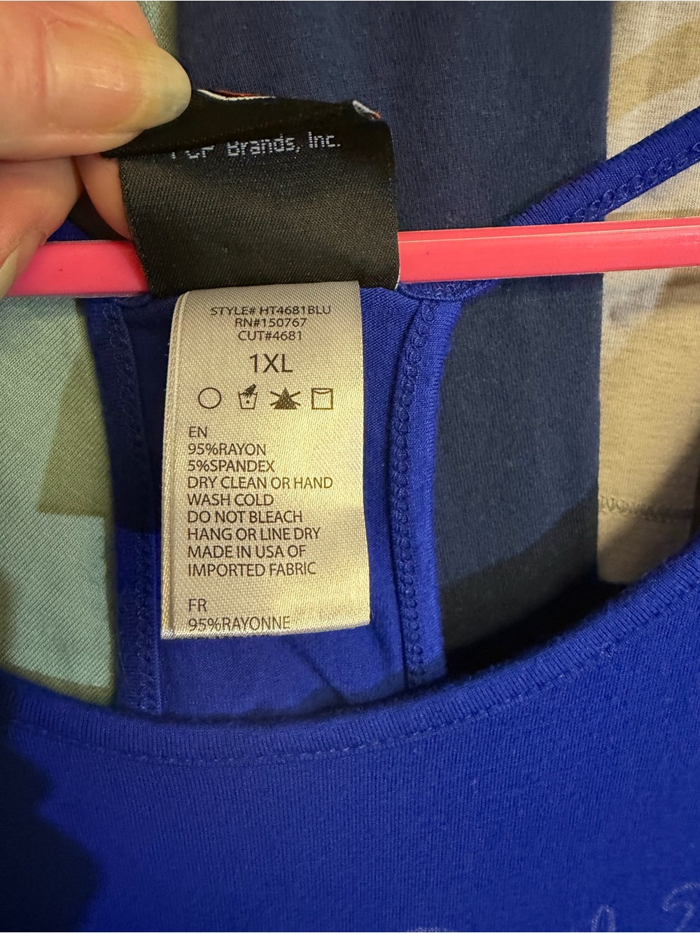 Harley-Davidson Royal Blue Women's Graphic Tank Top - Picture 5 of 5